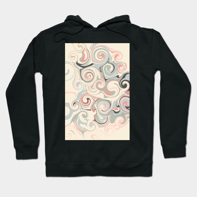 Milky Swirls Hoodie by Debra Cox 